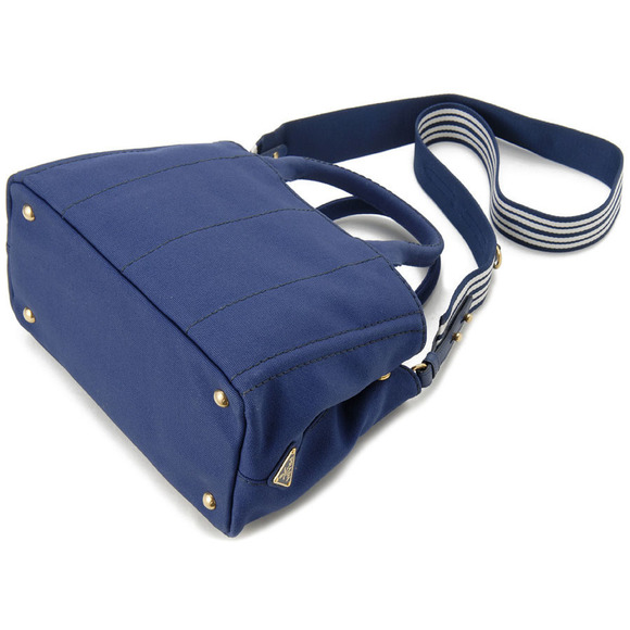 Prada Canapa 2WAY Shoulder Blue Bag - Picture 1 of 6